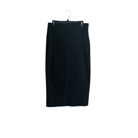 Mango MNG NWT Black Formal Pencil Skirt Back Slit Office Professional Size Large - Picture 5 of 12